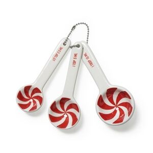 Target Bullseye Christmas 2025 Ceramic Measuring Spoons - Peppermint